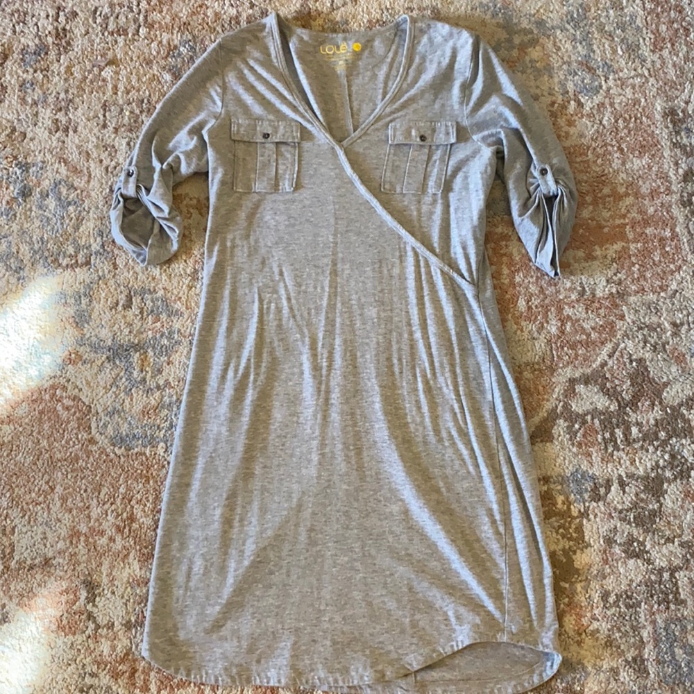 Like gray organic cotton dress